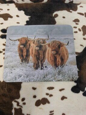 Computer Mouse Pad Highland Cow